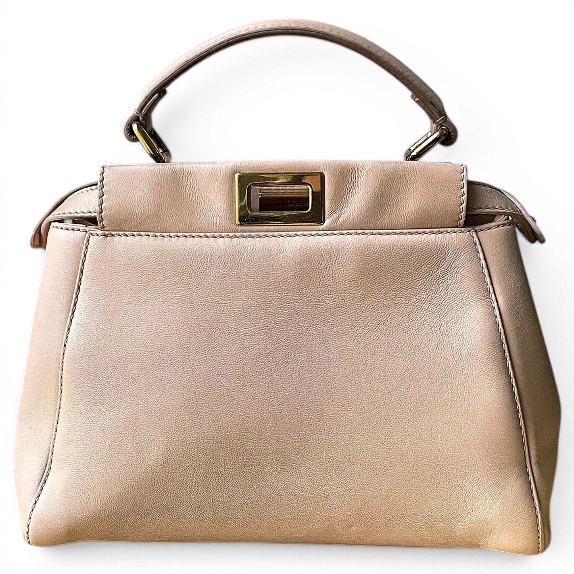 Peekaboo leather handbag