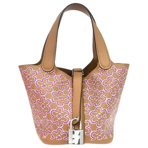 Picotin leather handbag