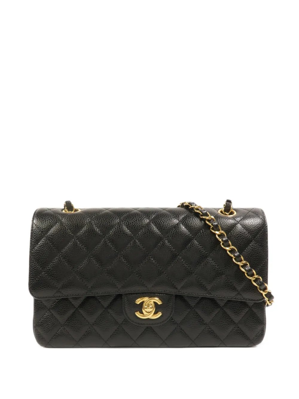 CC turn-lock shoulder bag