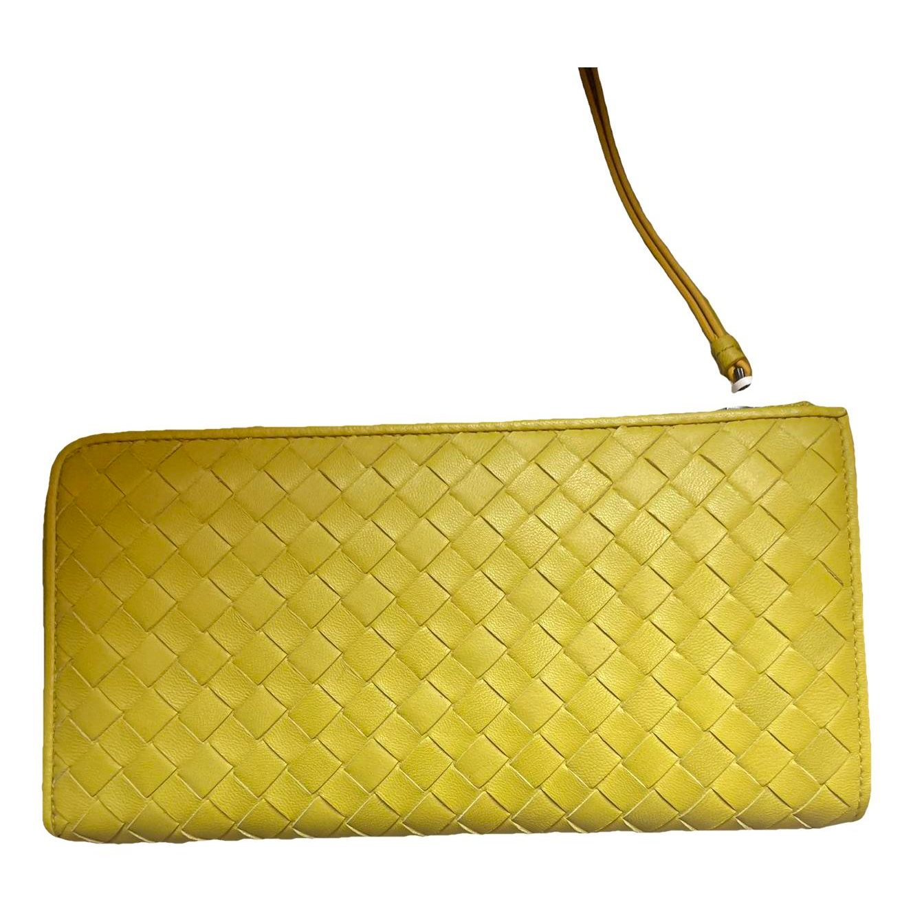 Leather clutch bag