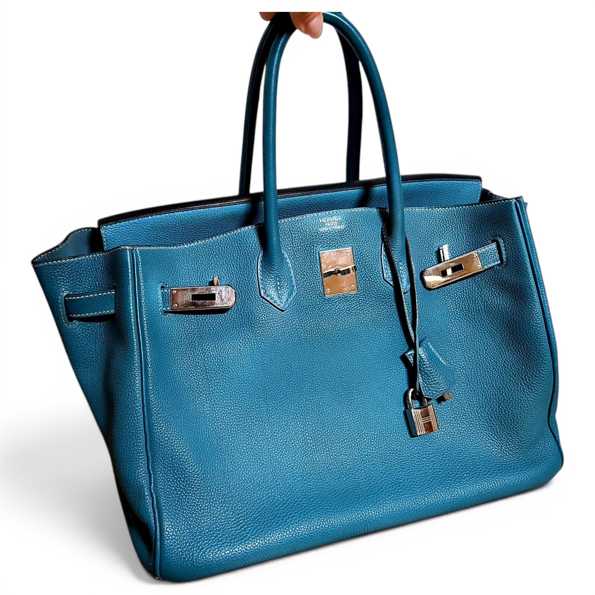Birkin 35 leather handbag