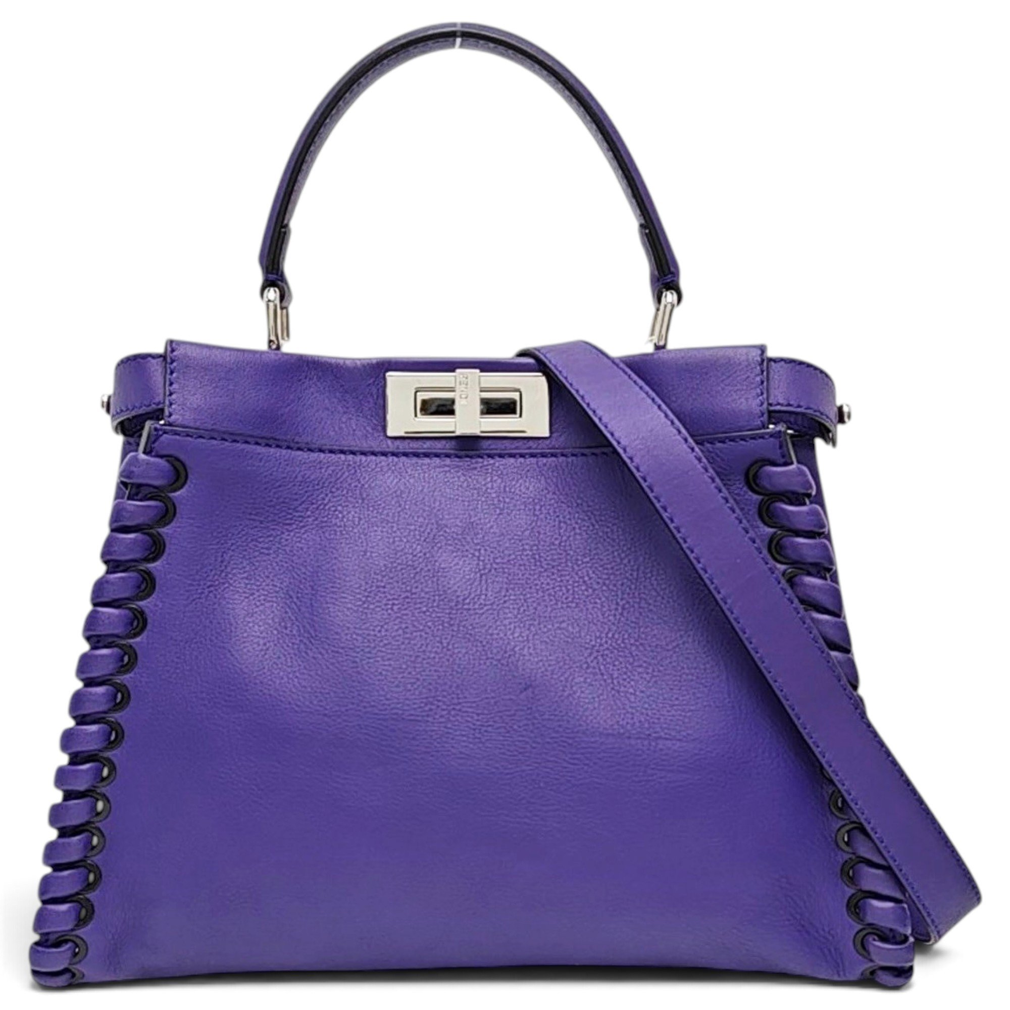 Peekaboo leather handbag