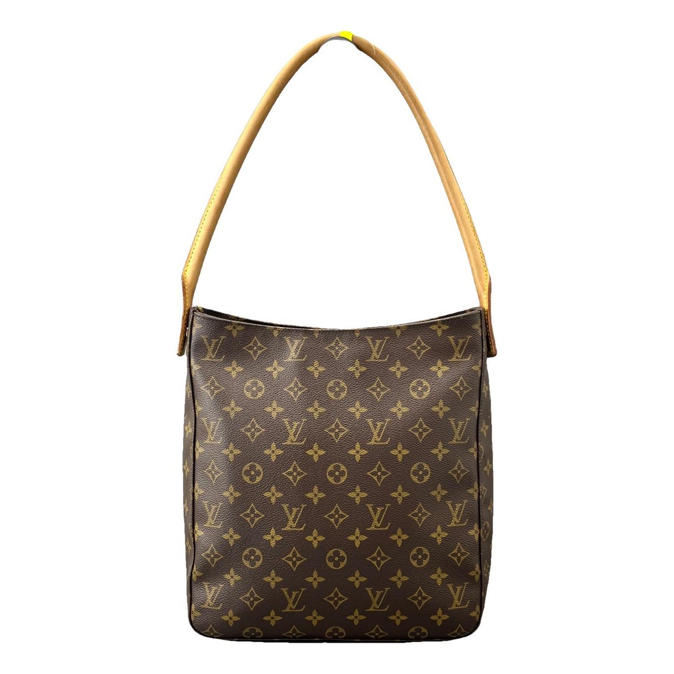 Looping leather handbag
