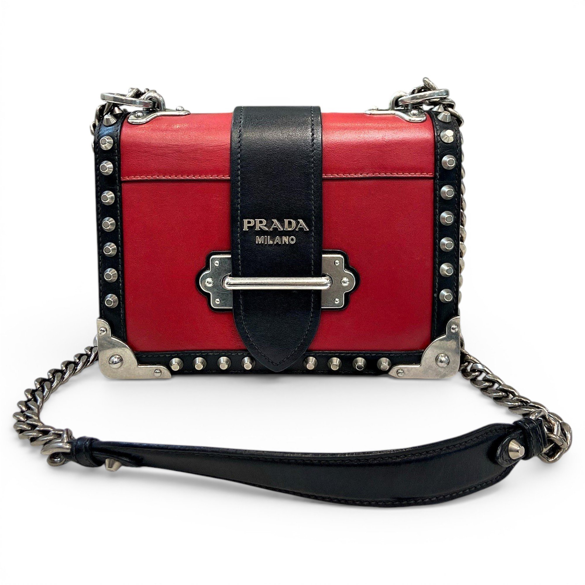 Cahier leather handbag