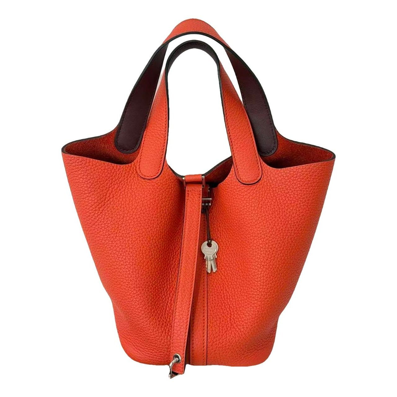 Picotin leather handbag