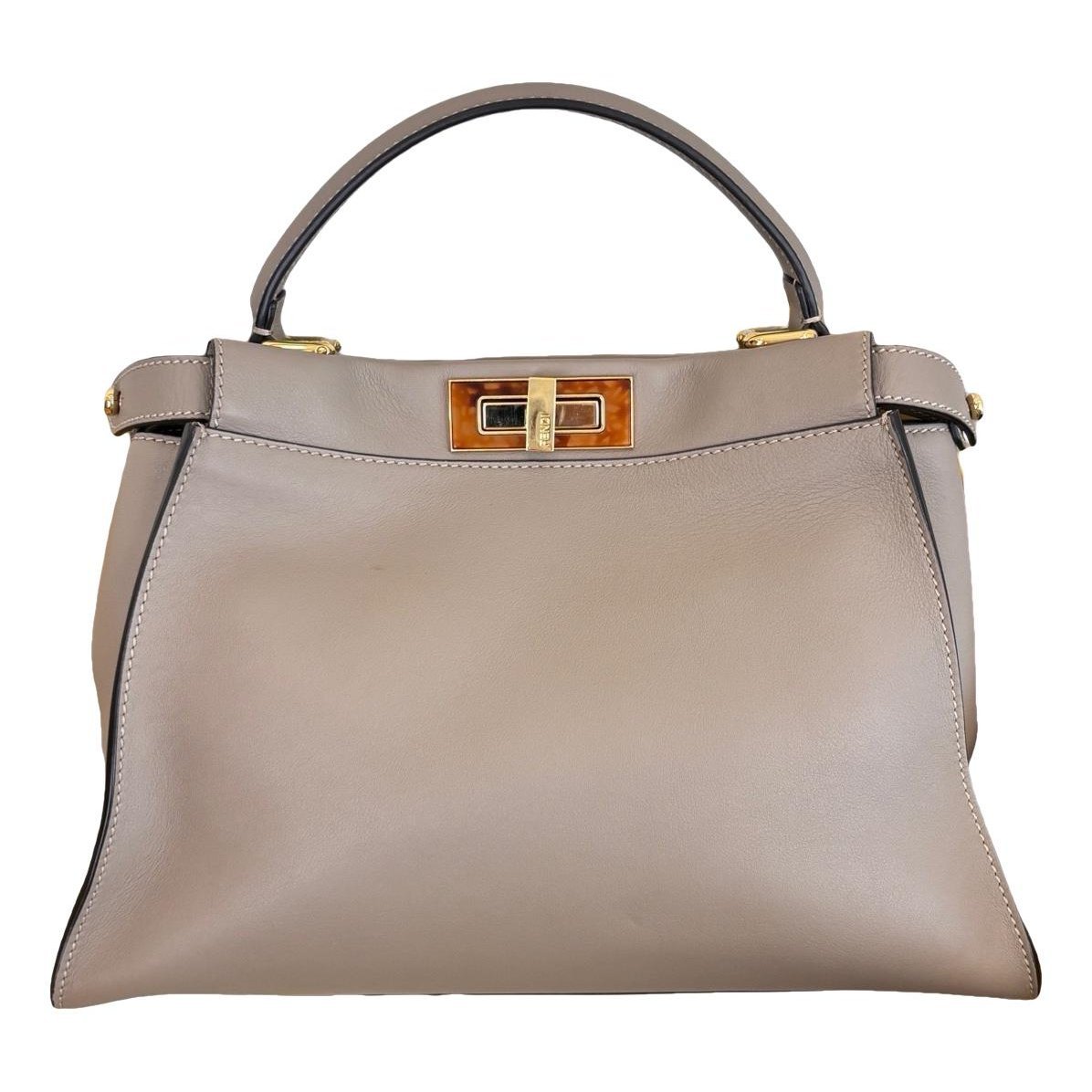Peekaboo leather handbag