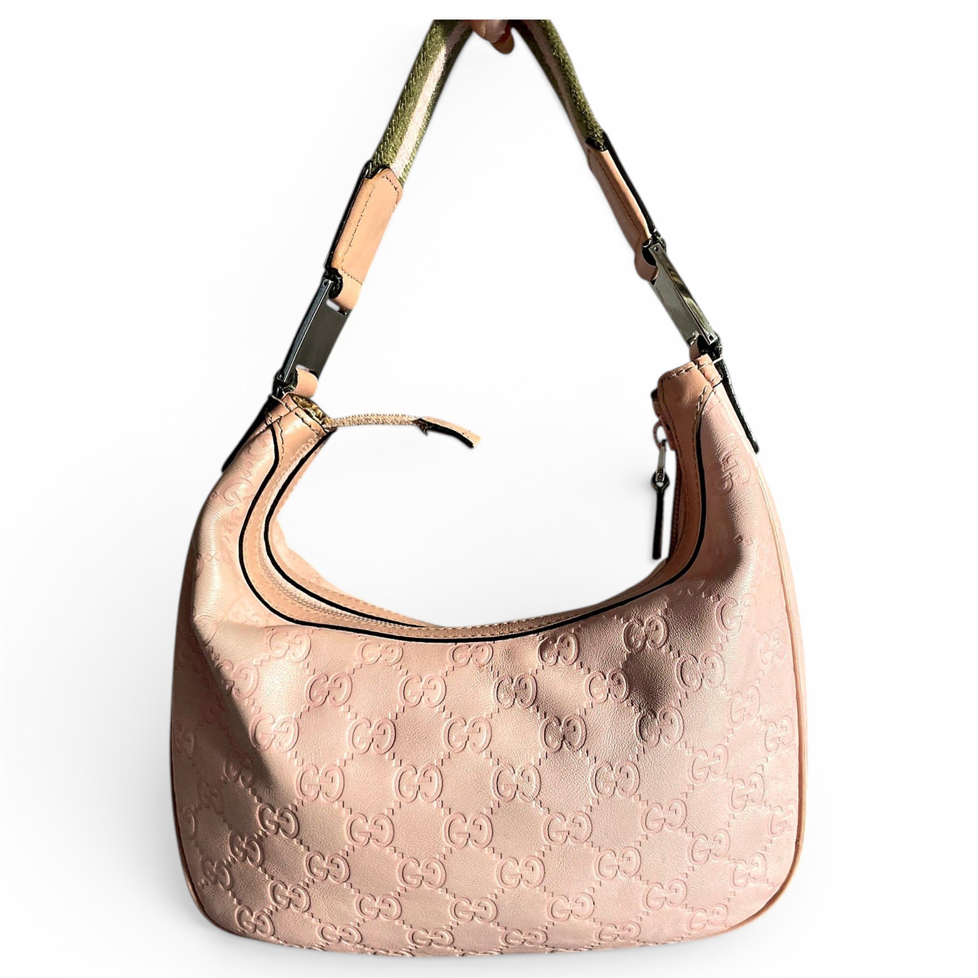 Hobo leather handbag