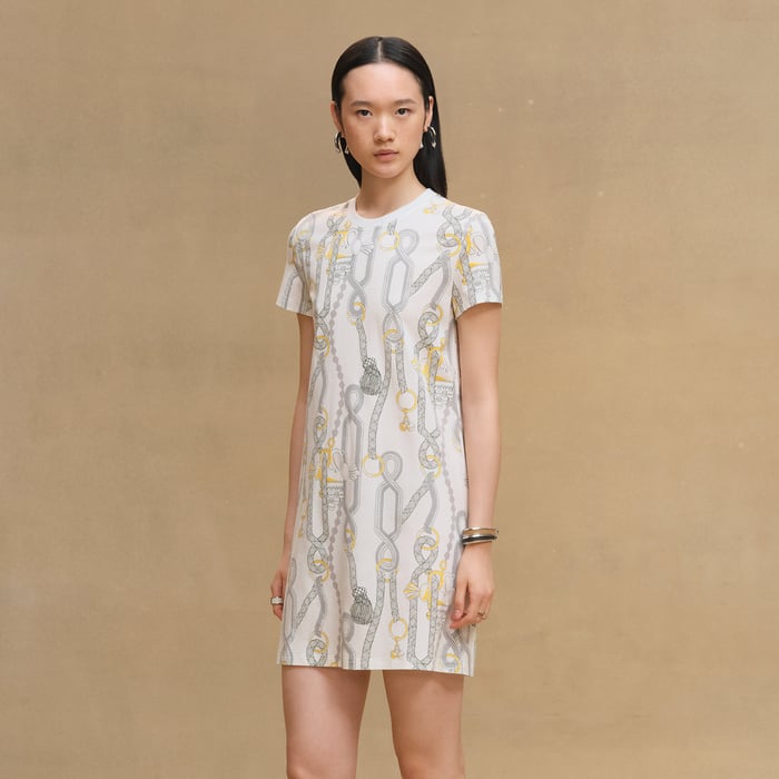Blanc "Palefroi Remix" Straight Dress