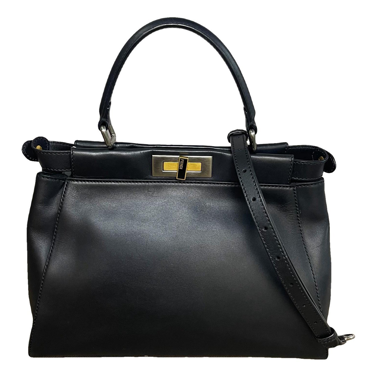 Peekaboo leather handbag