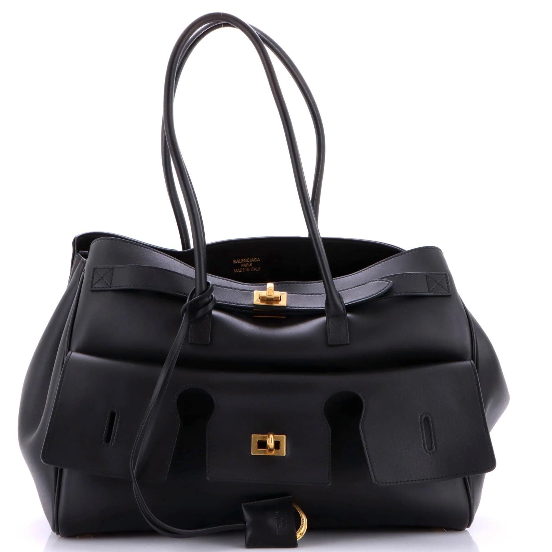 Leather tote