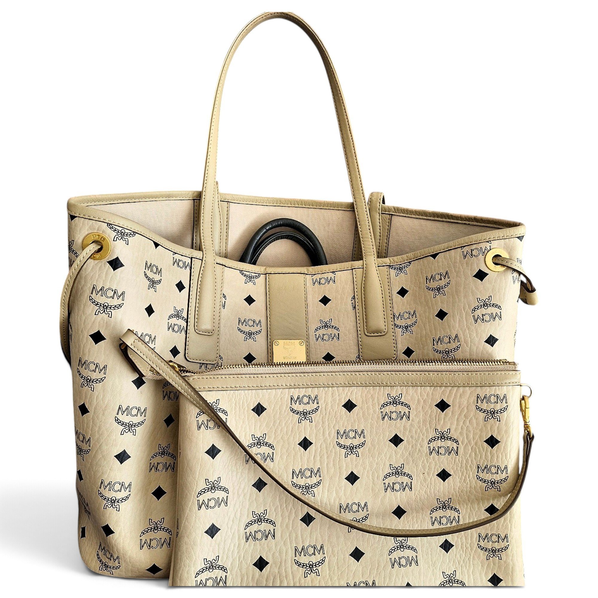 Leather tote