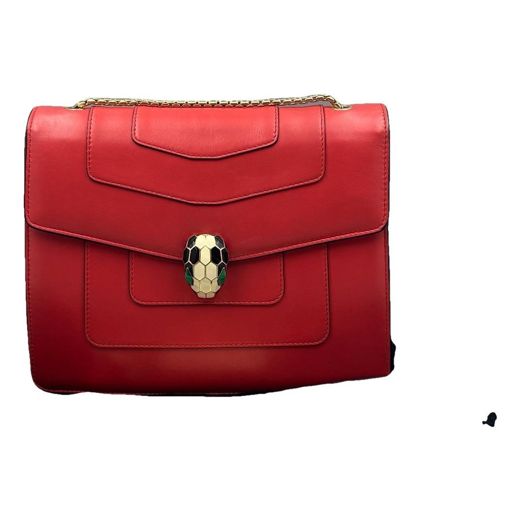 Serpenti leather handbag
