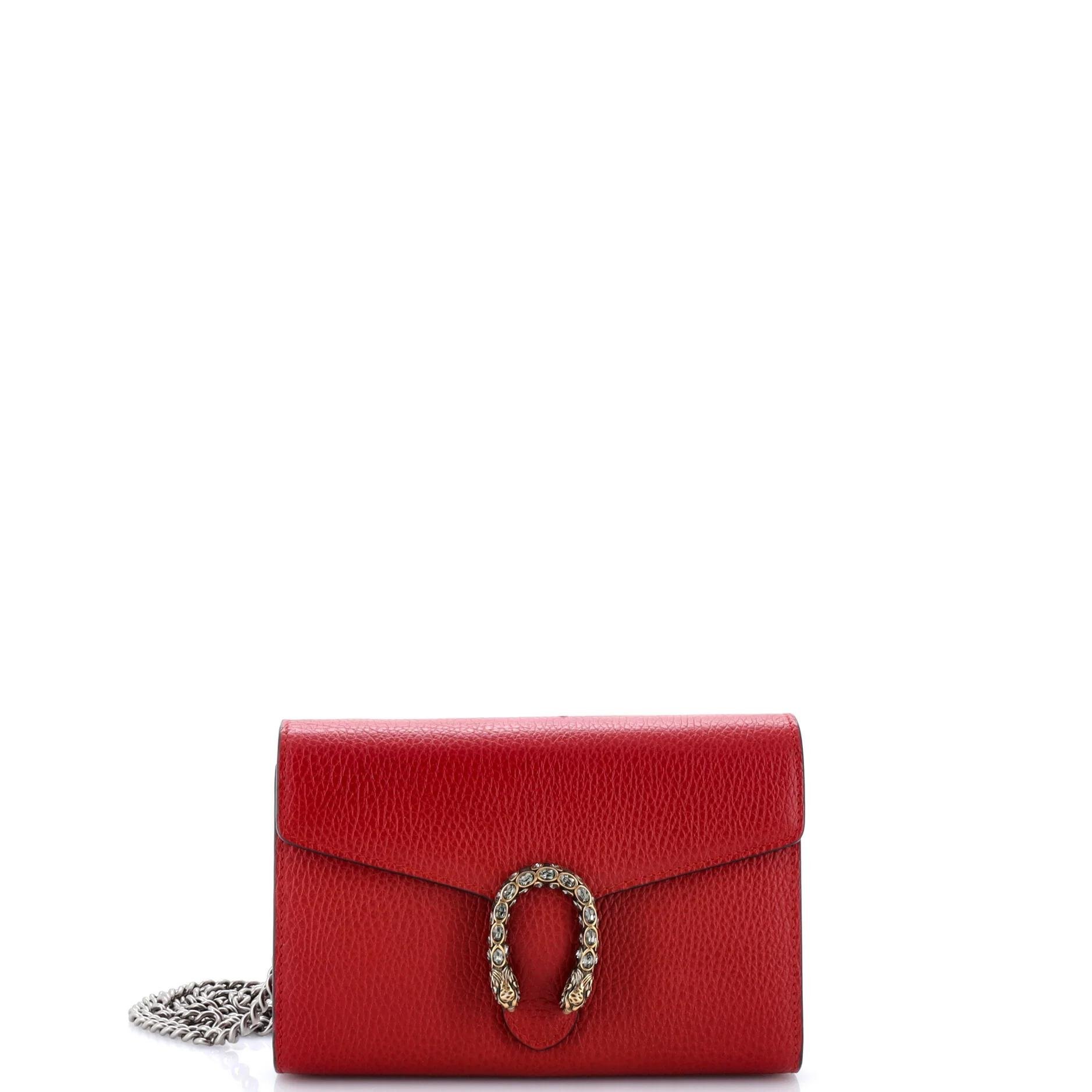 Dionysus Chain Wallet leather crossbody bag