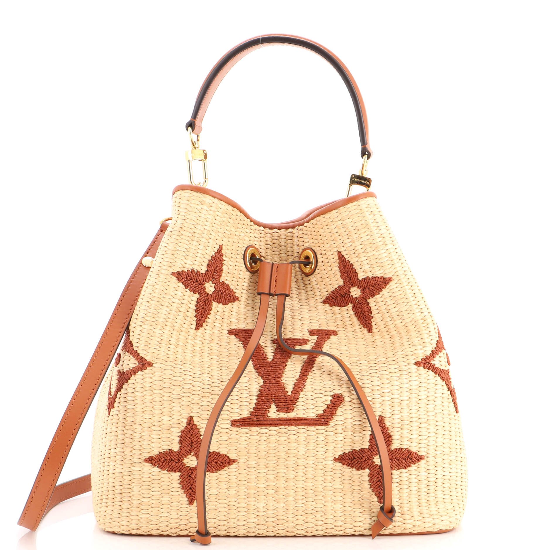 NeoNoe Handbag Monogram Giant Raffia MM