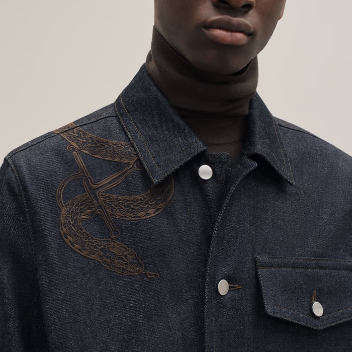 Indigo Straight Cut Denim Jacket