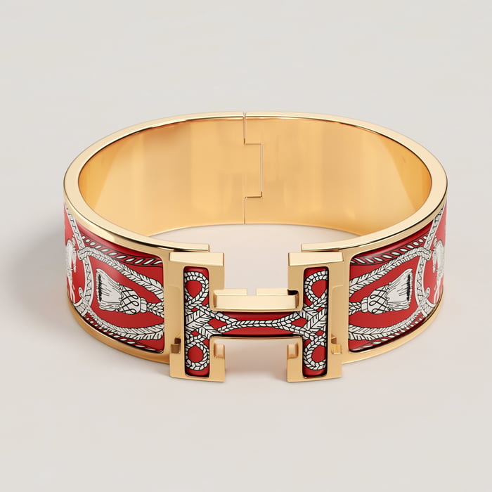 Crépuscule Rouge Clic Clac H Grand Apparat Bracelet
