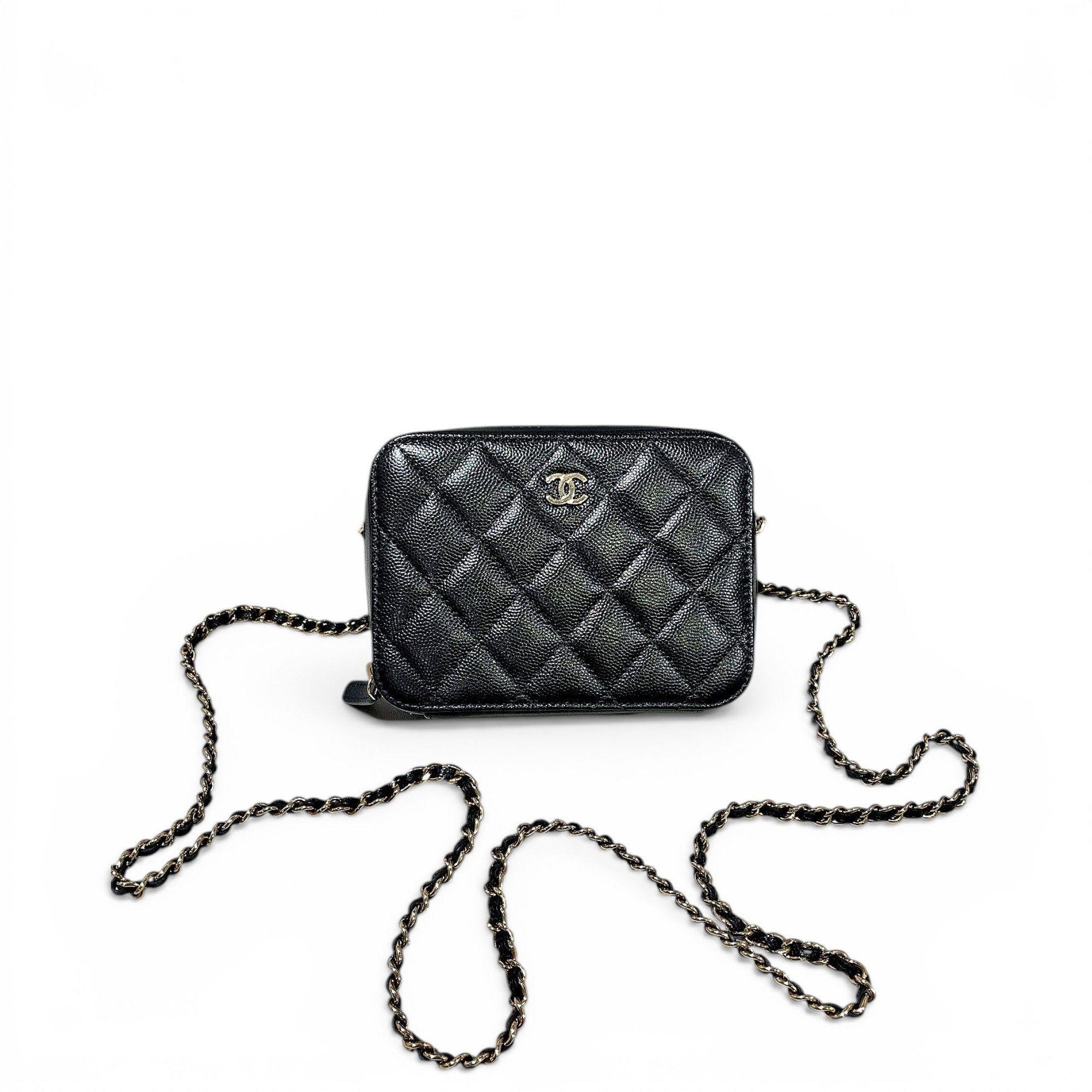 Wallet On Chain leather crossbody bag