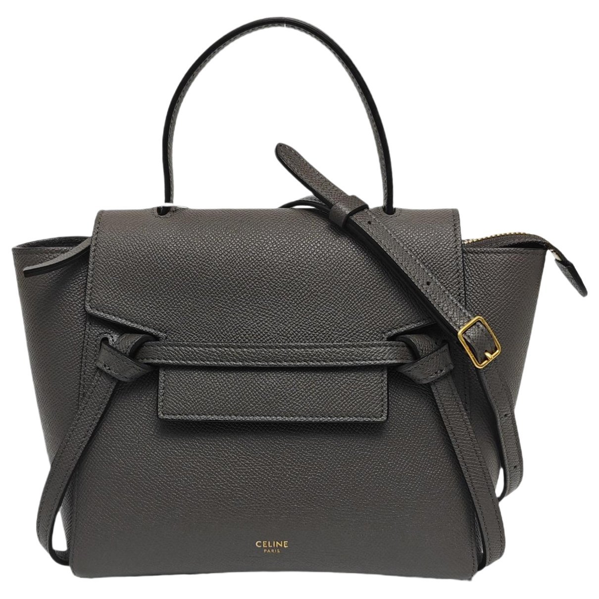 Belt leather handbag