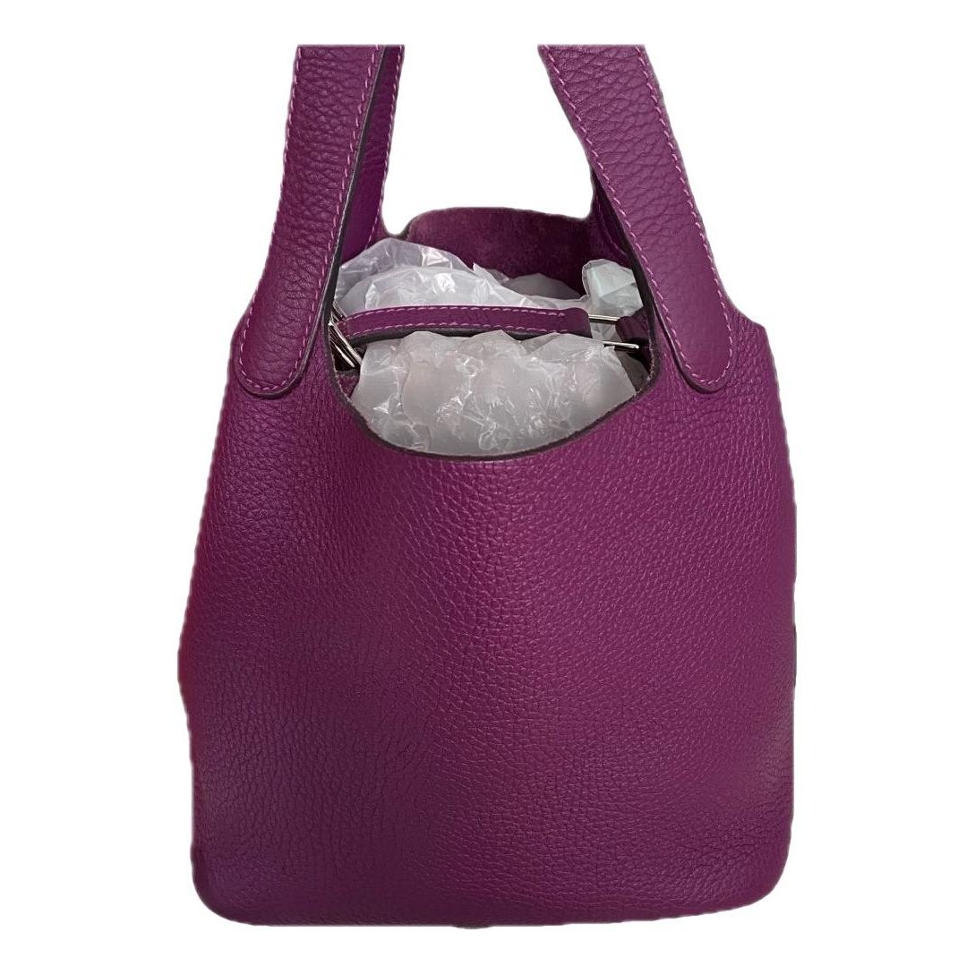 Picotin leather handbag