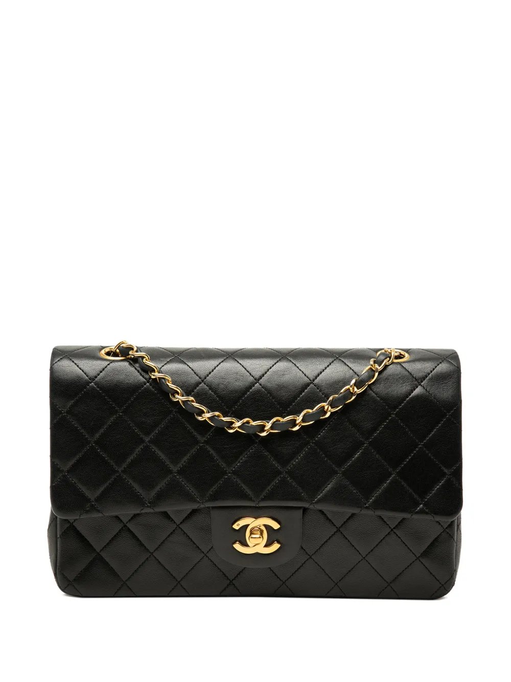 1989-1991 Medium Classic Lambskin Double Flap shoulder bag