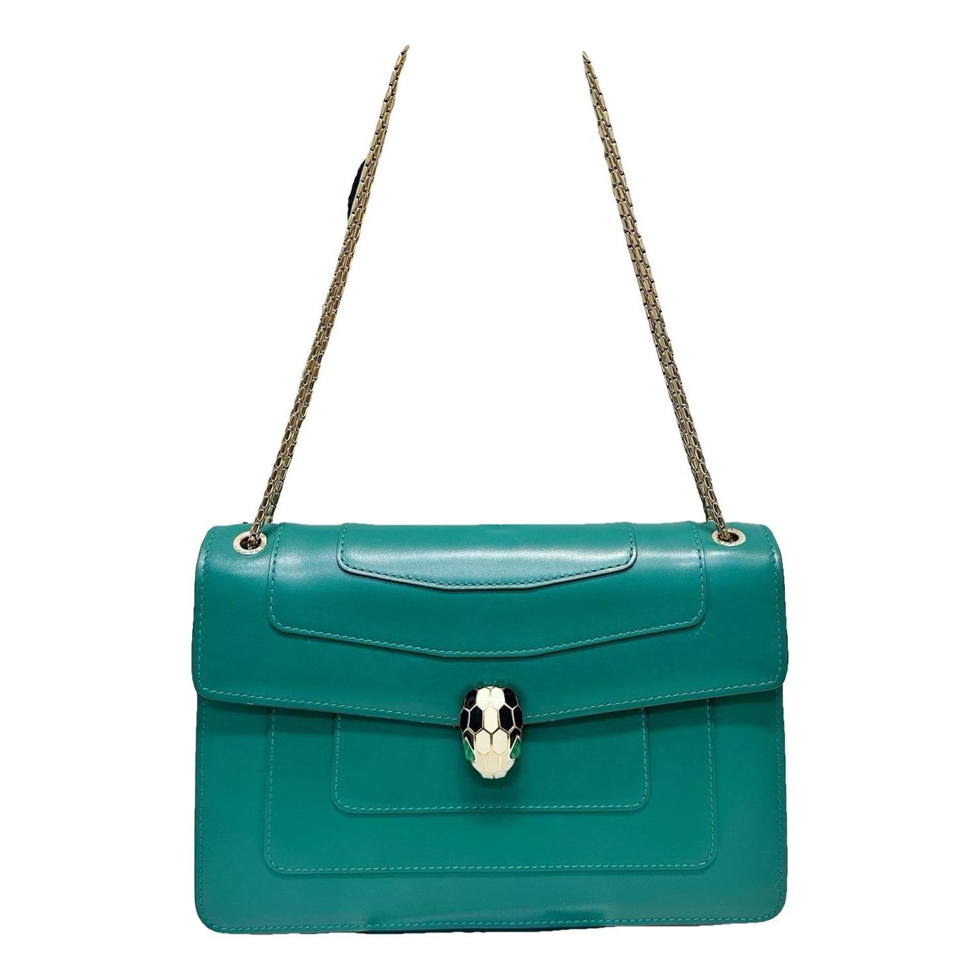 Serpenti leather handbag