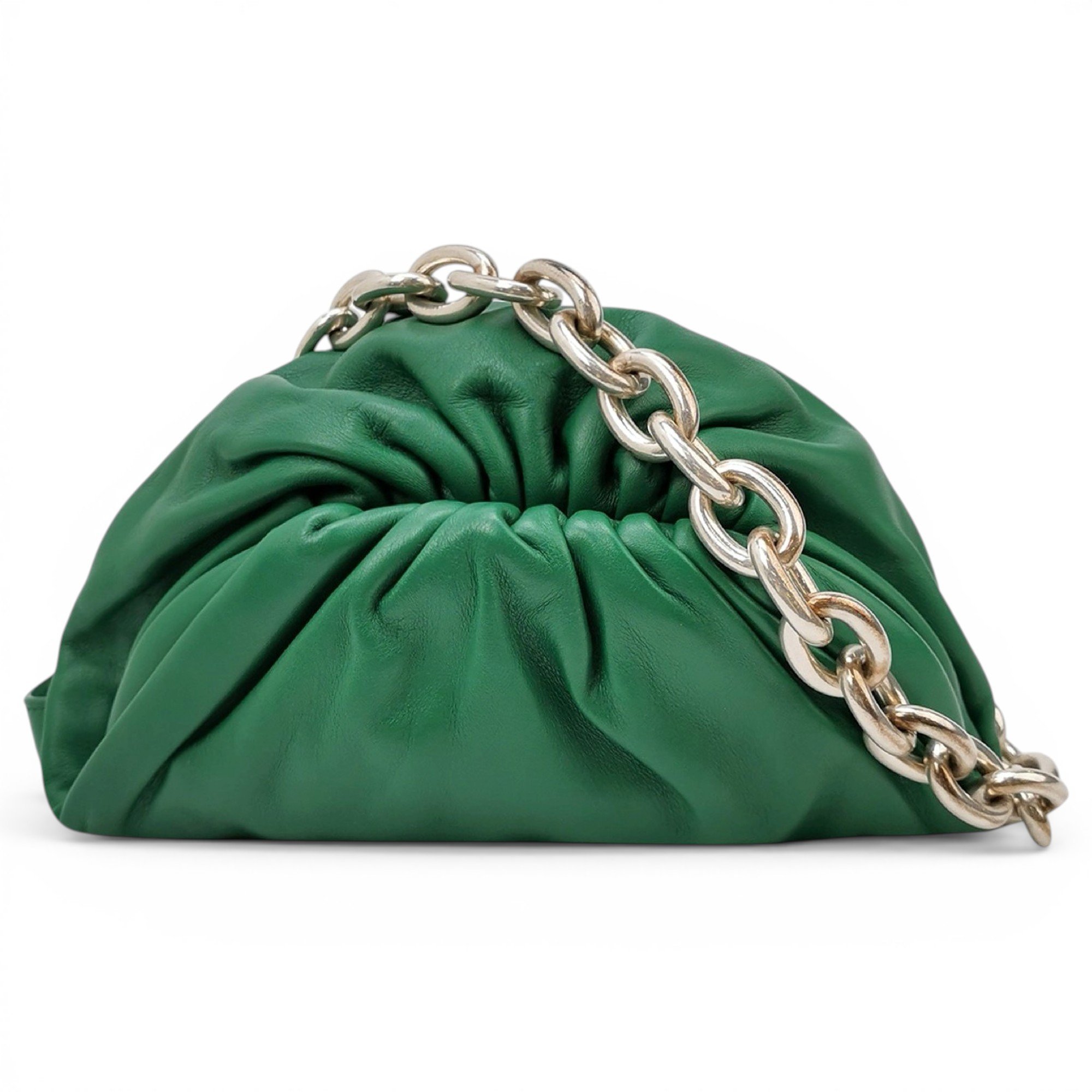 Pouch leather handbag