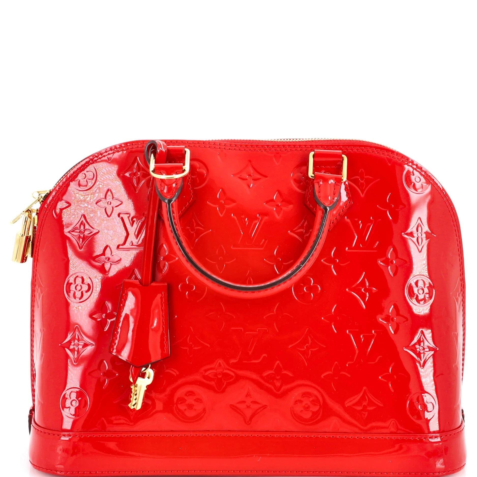 Patent leather handbag