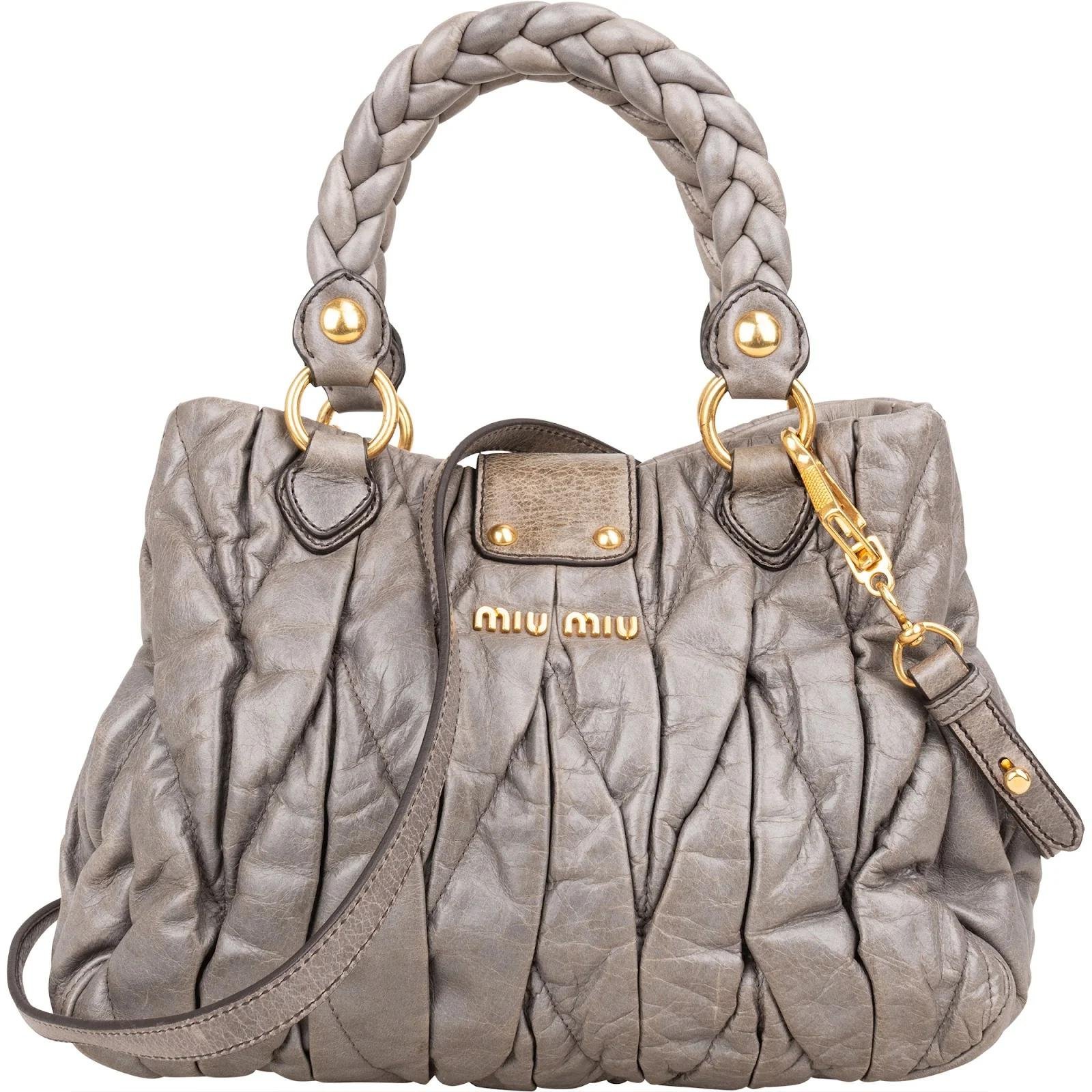 Miu Miu Matelassé leather handbag