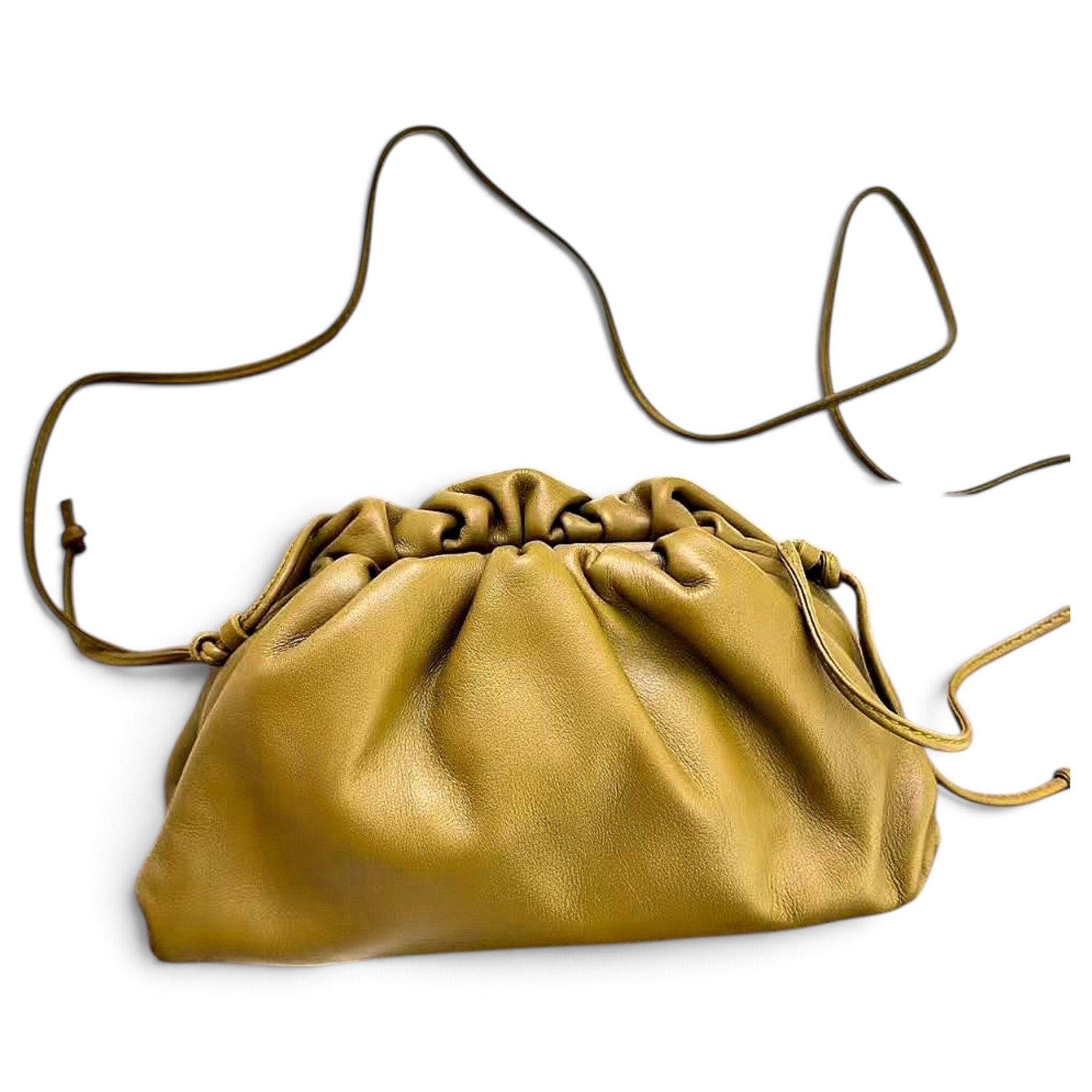 Pouch leather crossbody bag