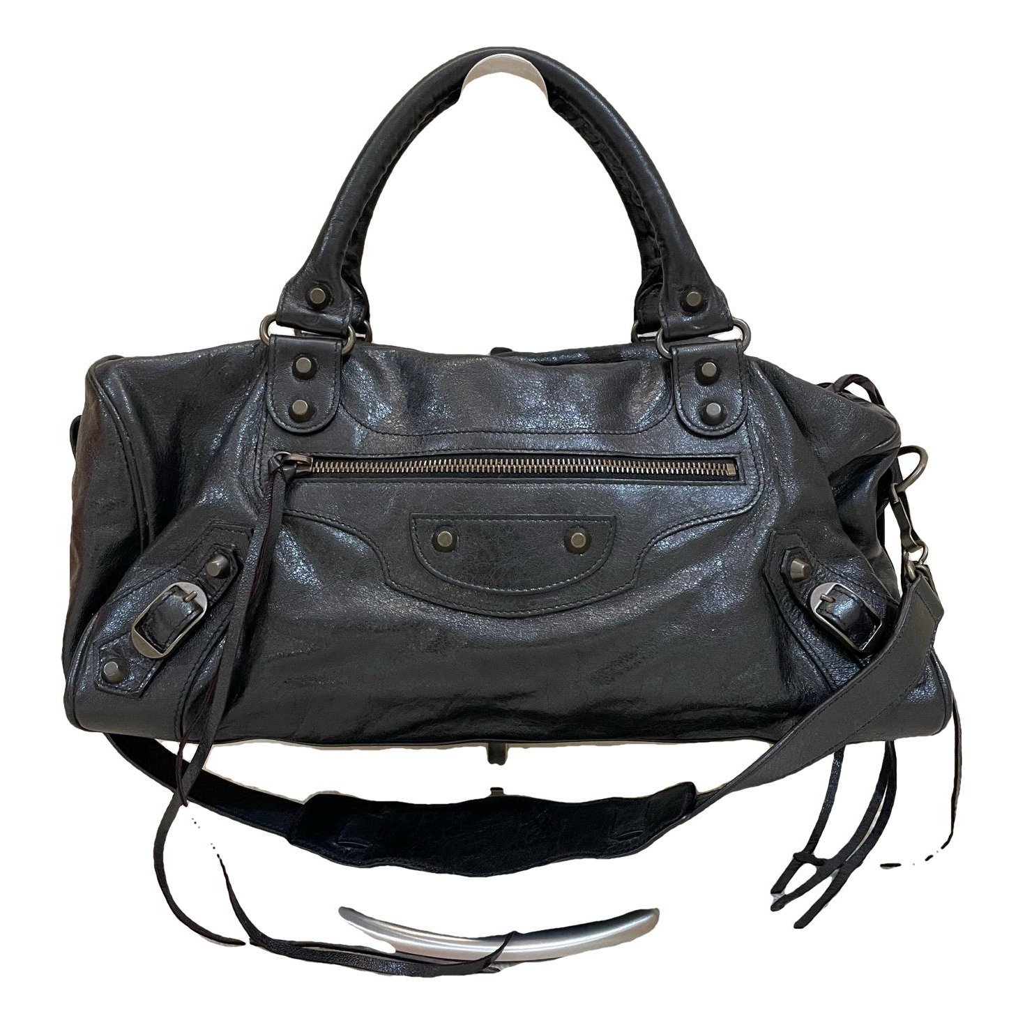 City leather bag