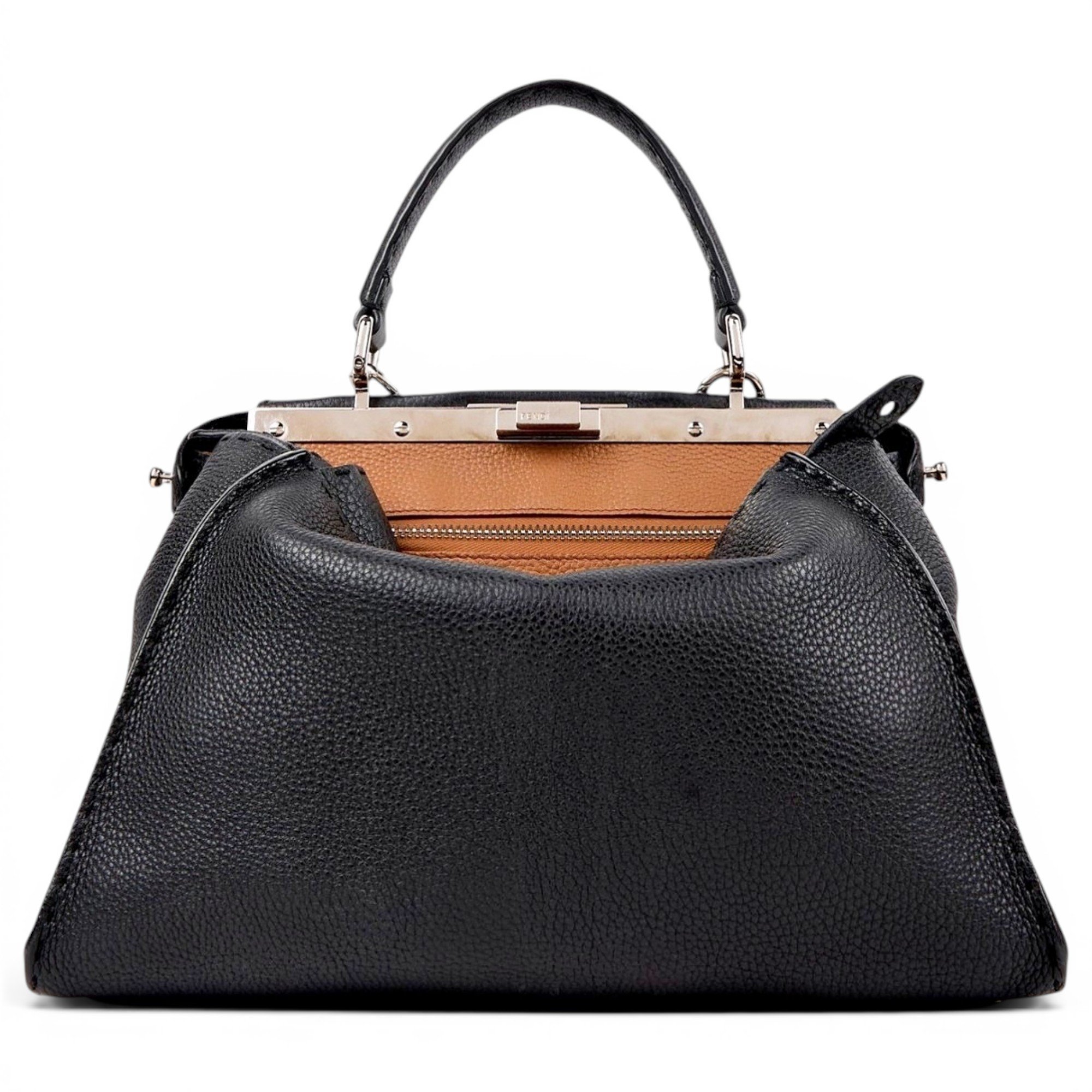 Peekaboo leather handbag