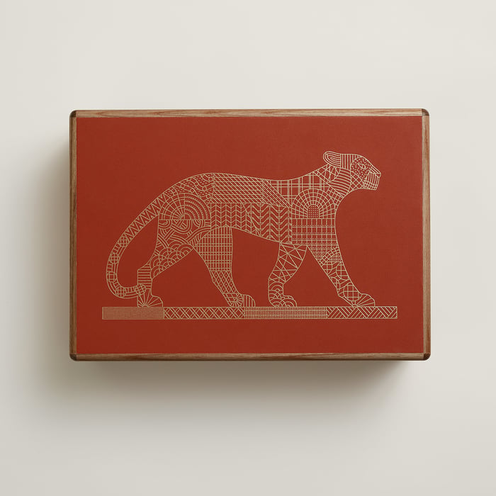 Cuivre Amalthee Panthera Deco Watch Box, Large Model