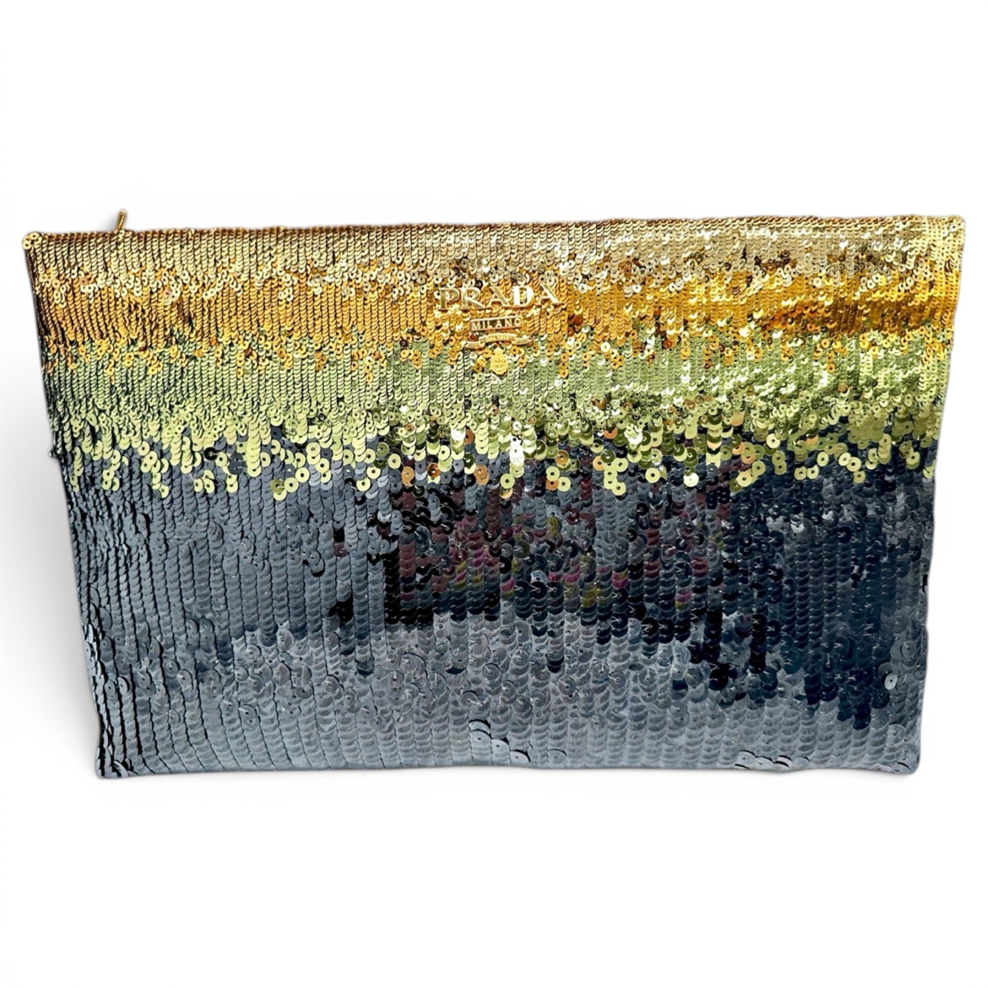 Glitter clutch bag