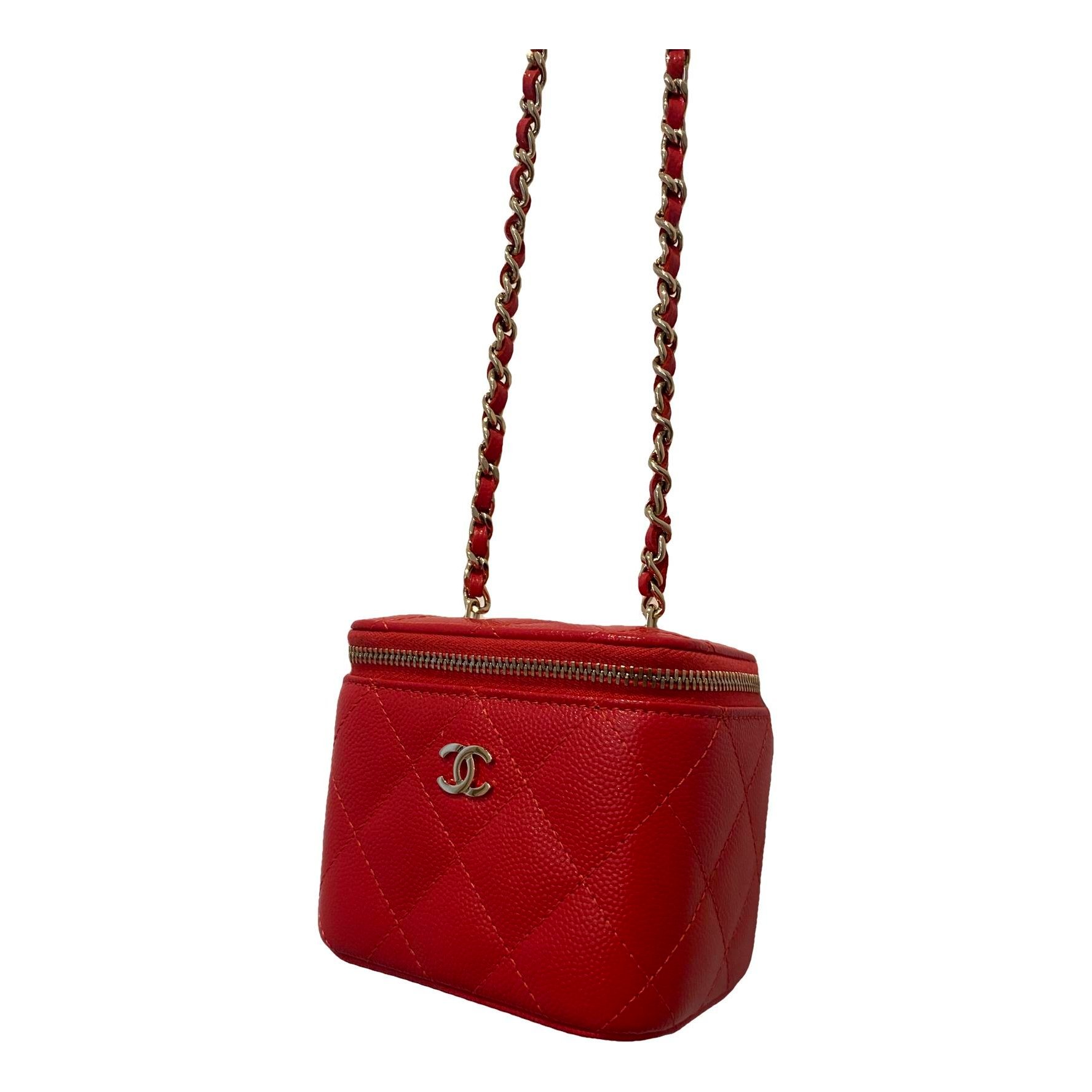 Trendy CC Vanity leather handbag