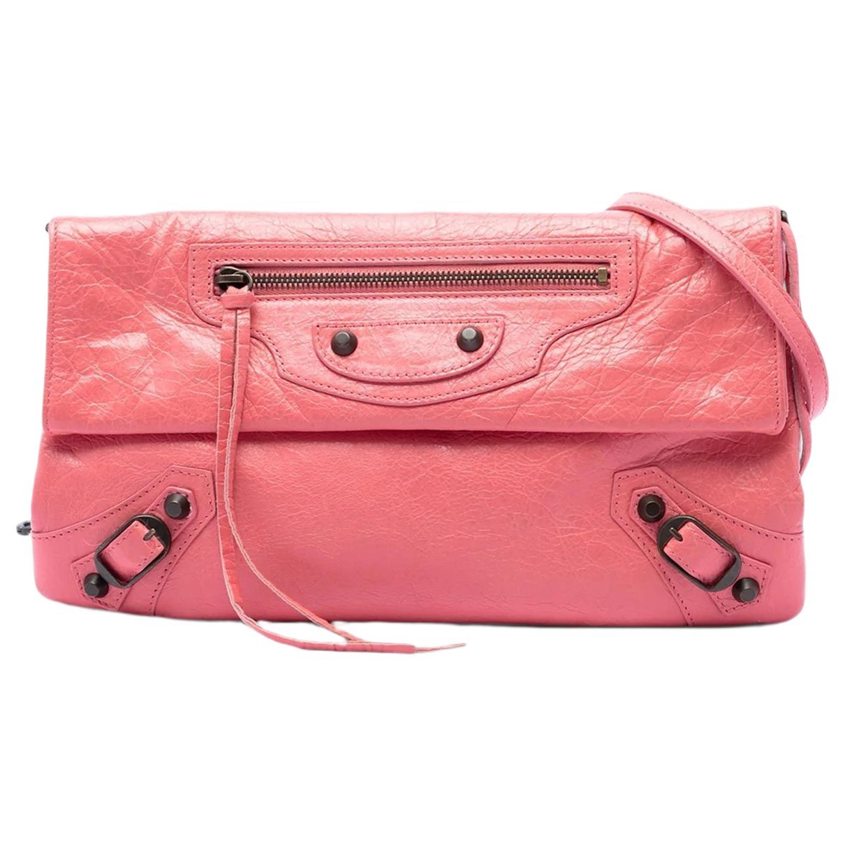 B leather crossbody bag