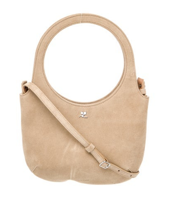 Courreges Suede Top Handle Bag