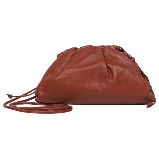 Pouch leather handbag