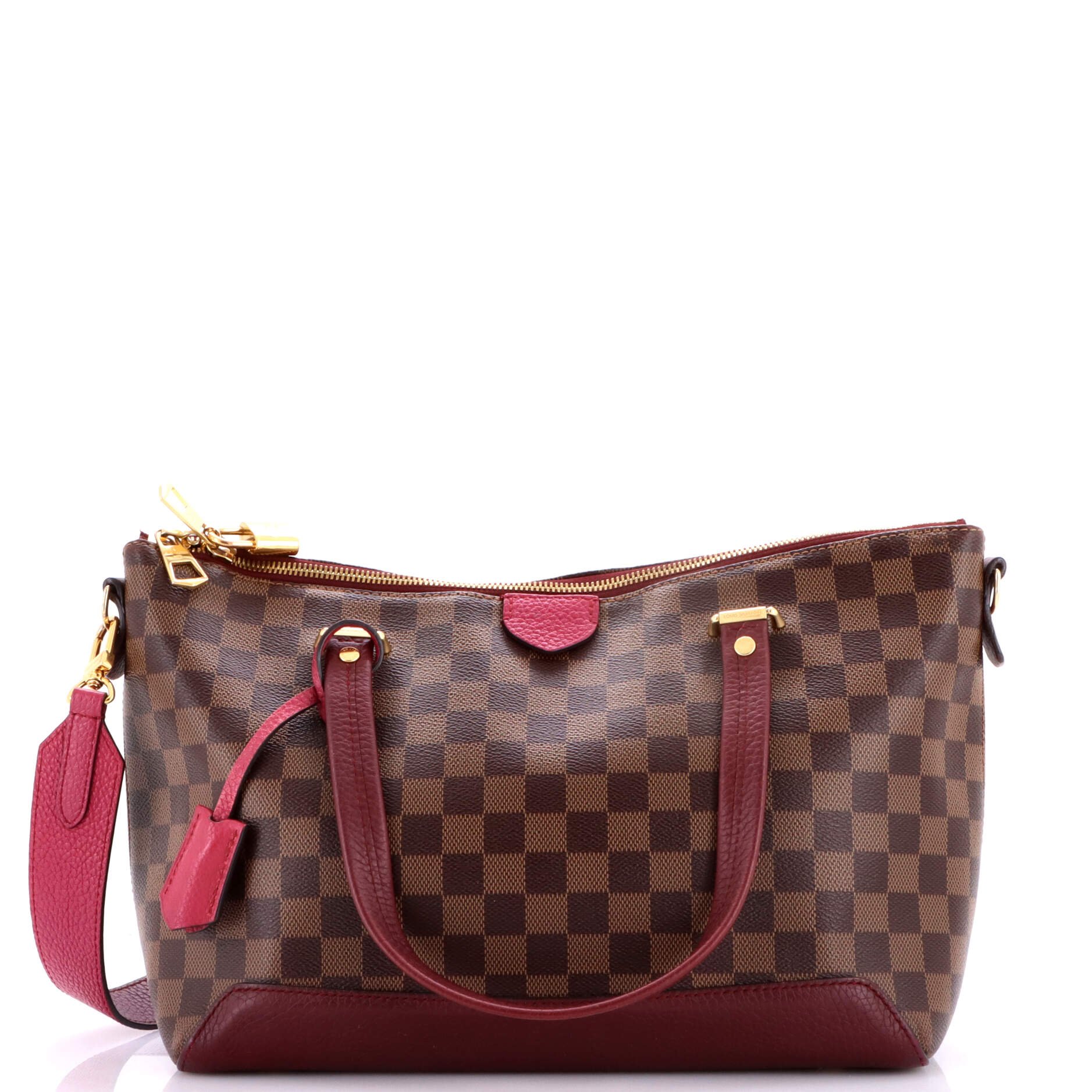 Hyde Park Handbag Damier with Leather