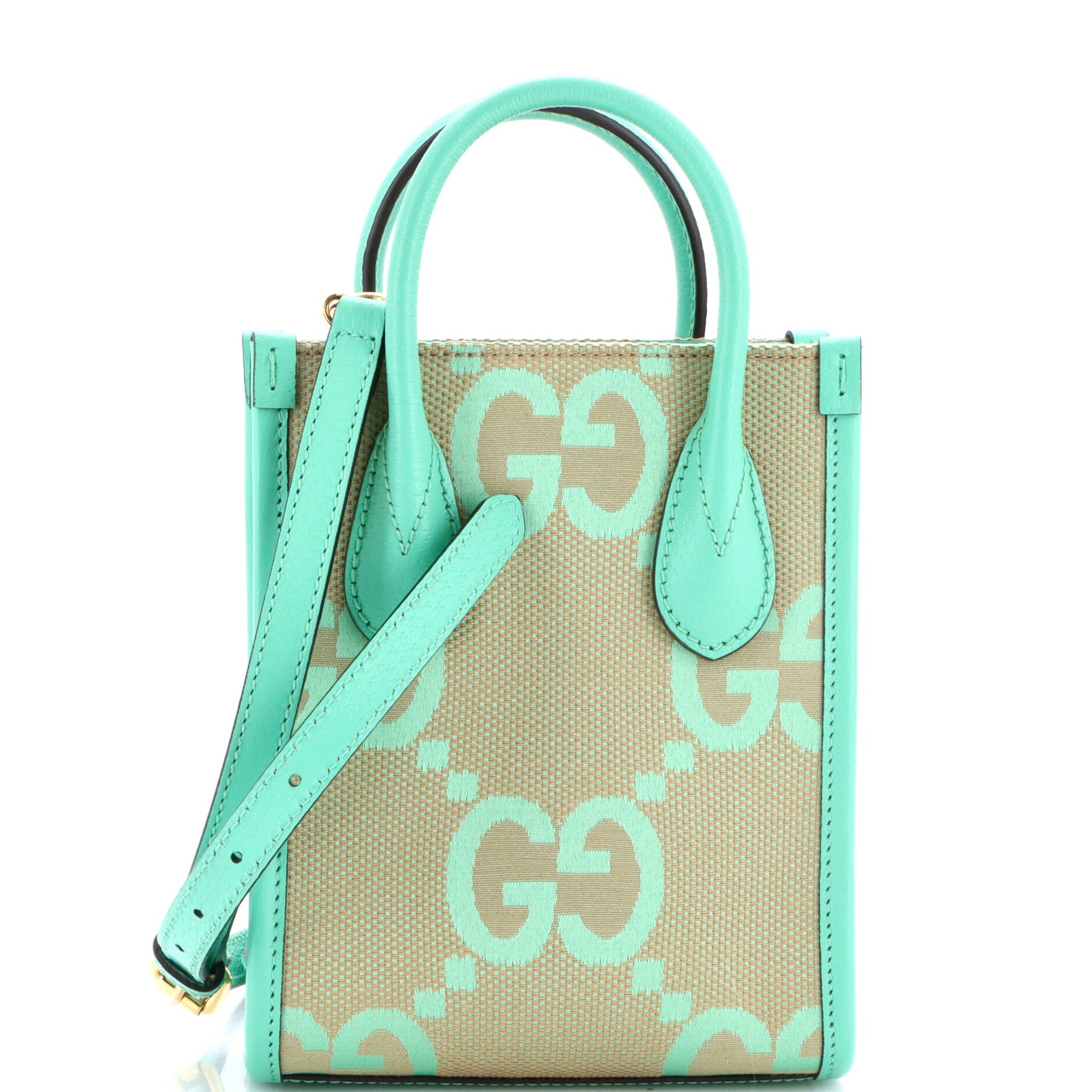 Vertical Tote Jumbo GG Canvas Mini
