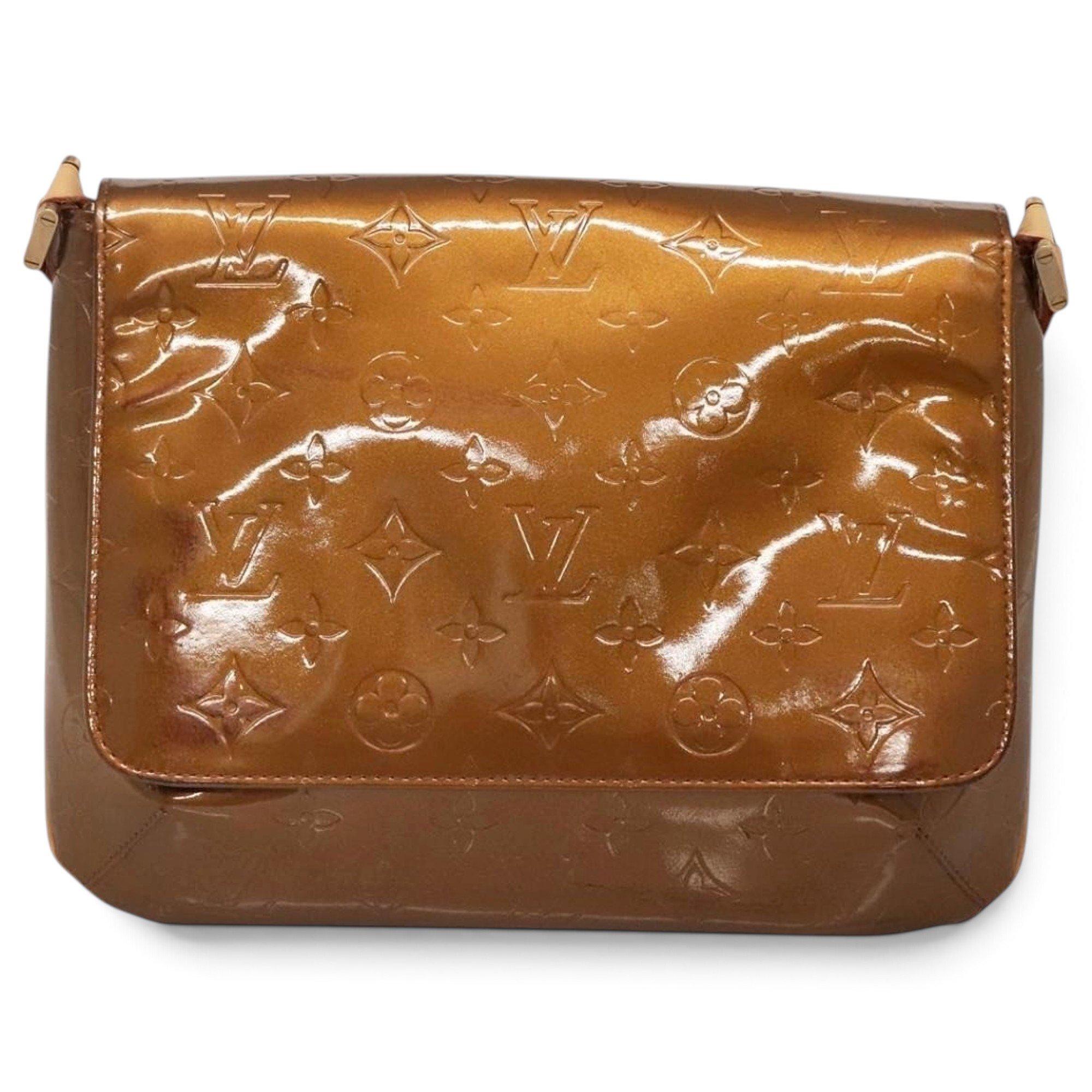 Thompson patent leather handbag