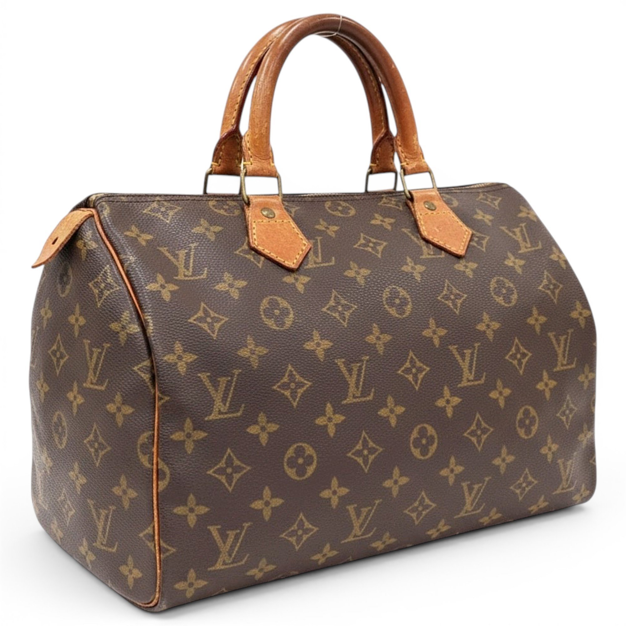 Speedy leather handbag