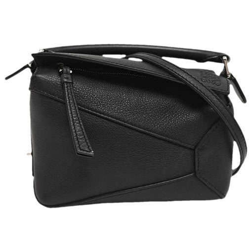 Puzzle leather handbag