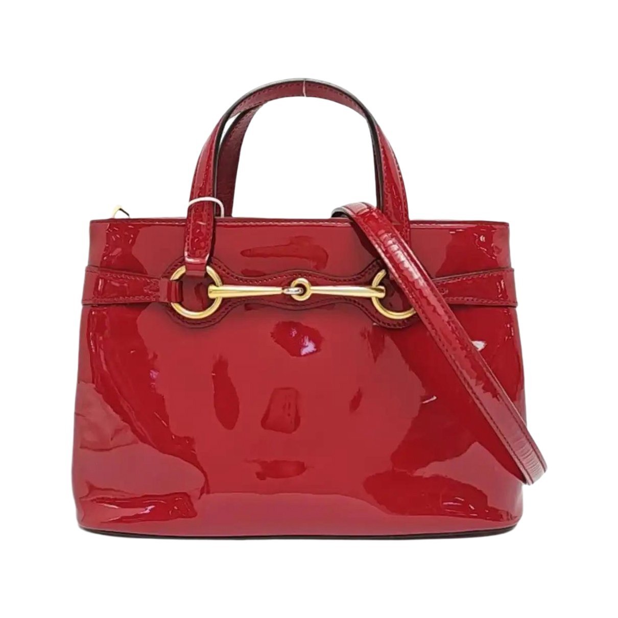 Bright Bit patent leather handbag