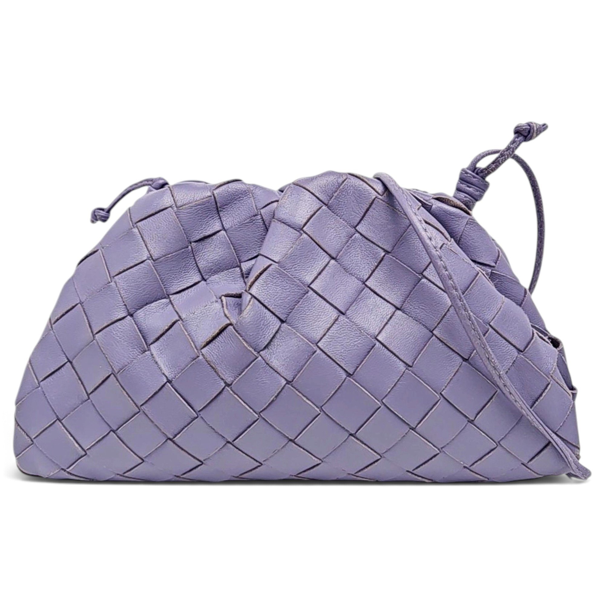 Pouch leather handbag