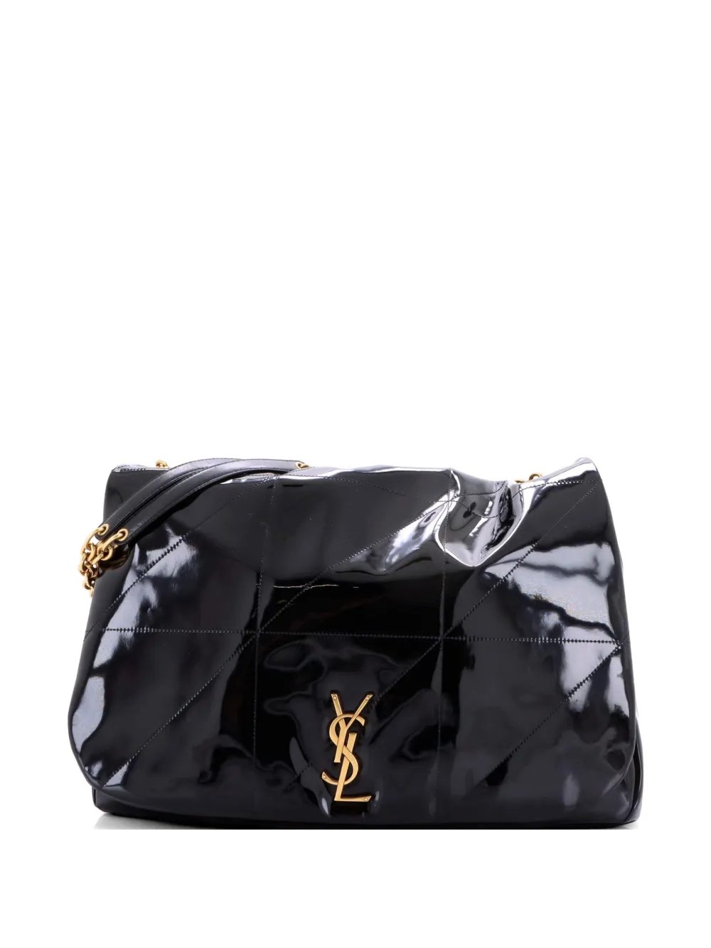Jamie 4.3 Quilted Patent Large shoulder bag