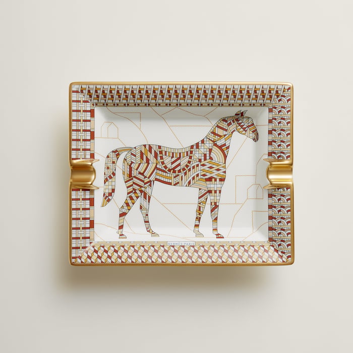 Terracotta Cheval Deco Ashtray