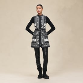 Gilet long imprimé « Porte-Bonheur Chevron »