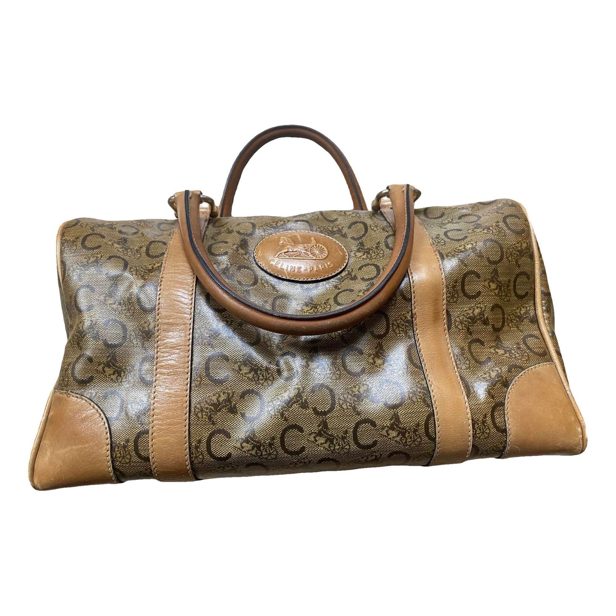 Leather bowling bag