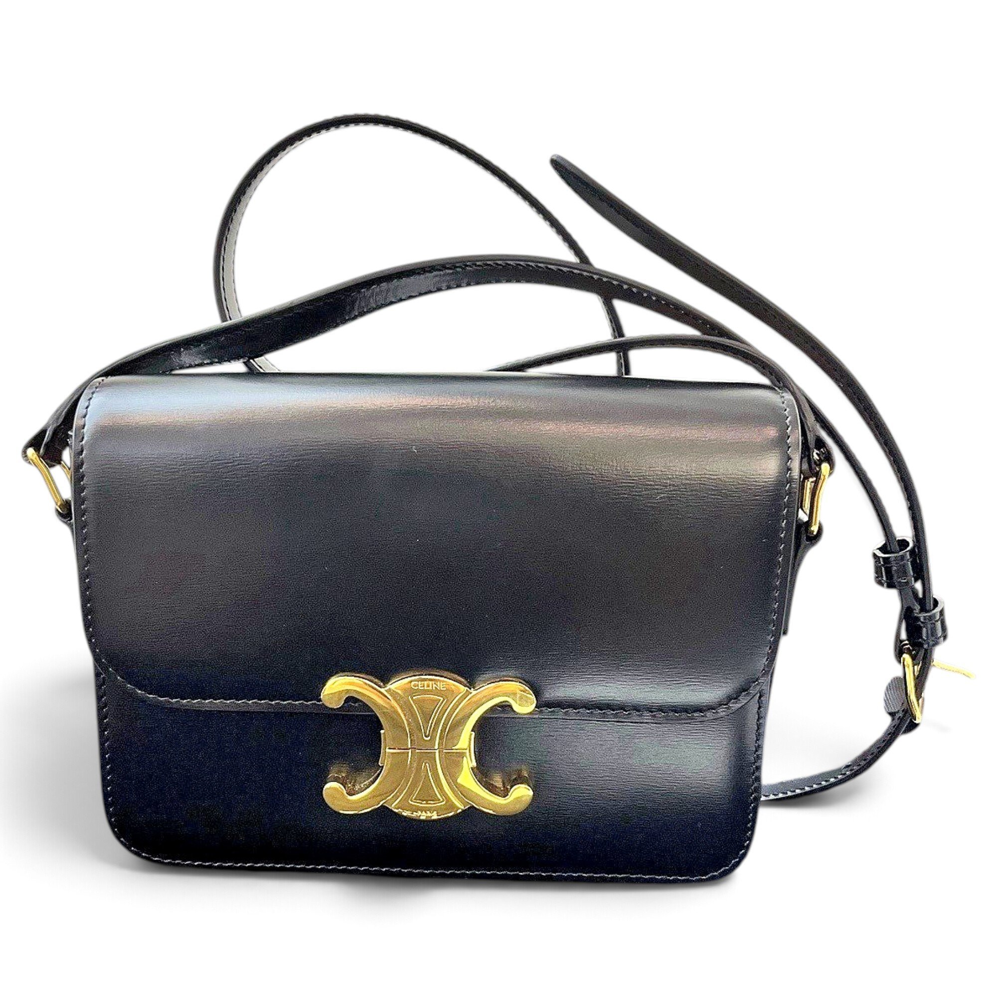 Triomphe leather handbag