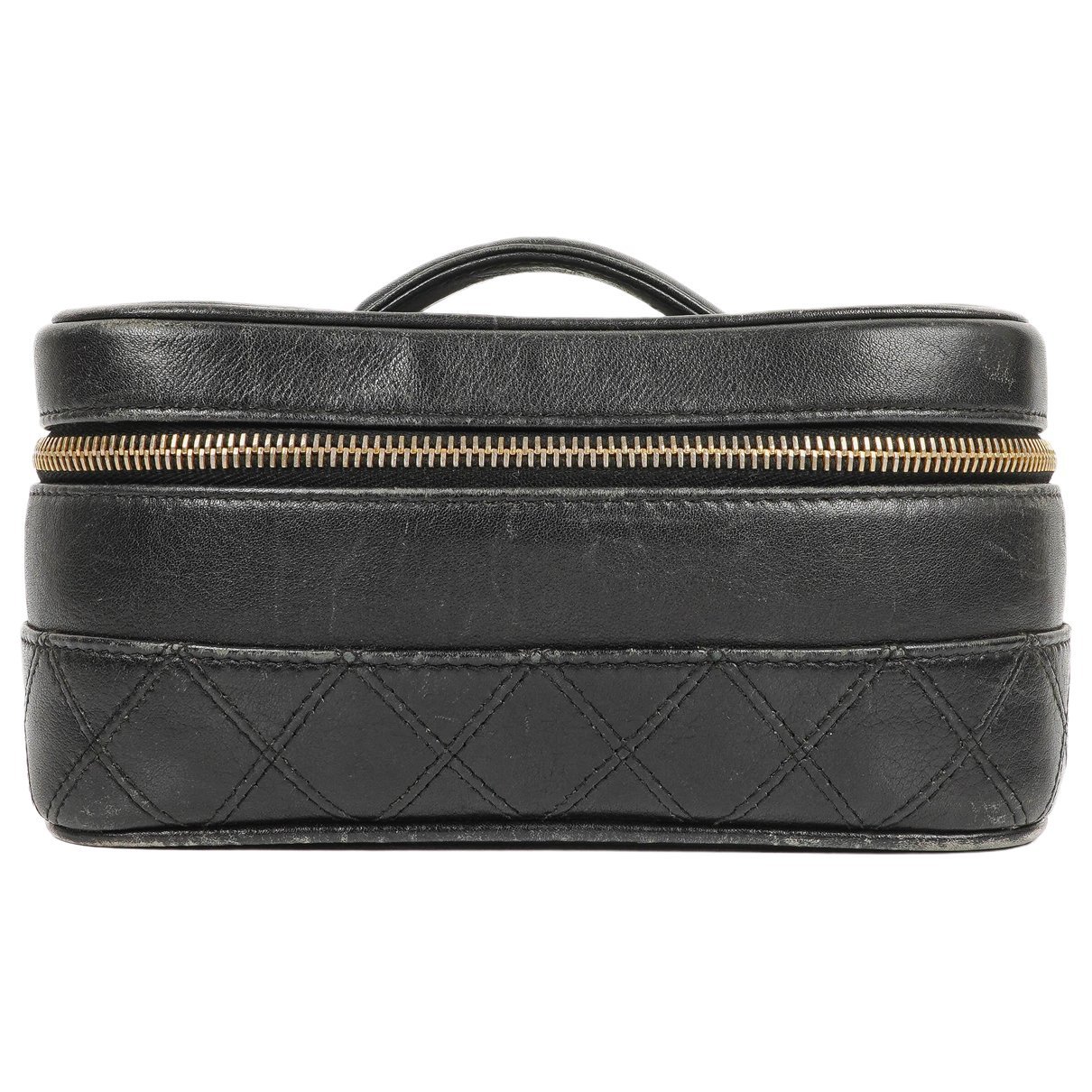 Vanity leather handbag
